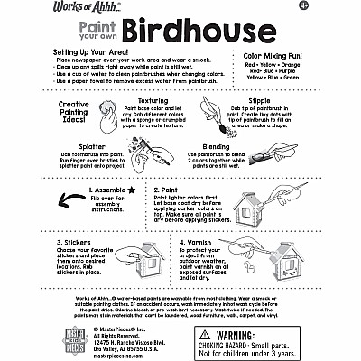 Birdhouse - Small Wood Craft Kit