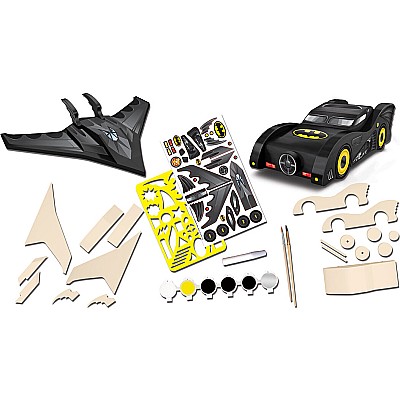 Batman - Batmobile & Batwing Wood Paint Kit