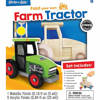 Farm Tractor - Wood Paint Kit