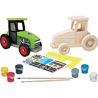 Farm Tractor - Wood Paint Kit