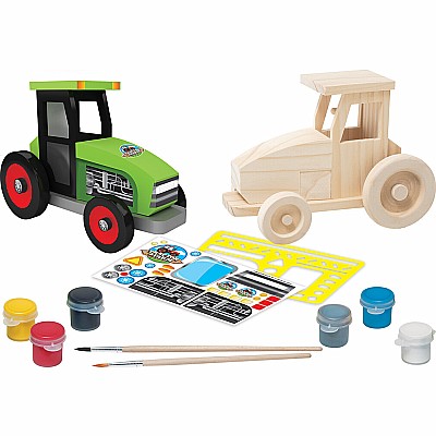 Farm Tractor - Wood Paint Kit