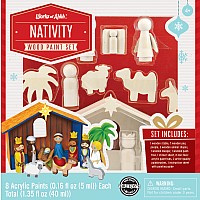 Nativity Scene - Holiday Wood Paint Set