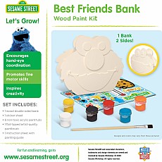 Licensed Wood Paint Kit - Sesame Street Best Friends Bank