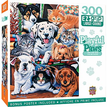 Playful Paws - Hide and Seek 300 Piece EZ Grip Puzzle