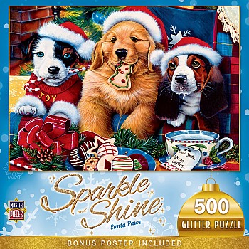Holiday Glitter - Santa Paws 500 Piece Puzzle