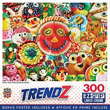 Trendz - Funny Face Food 300 Piece EZ Grip Puzzle