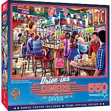 Drive-Ins, Diners and Dives - Duffy's Sports and Suds 550 Piece Puzzle