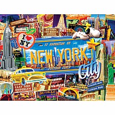 Greetings From - New York 550 Piece Puzzle