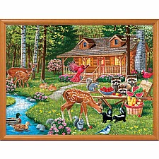 Family Time - Creekside Gathering 400 Piece Puzzle