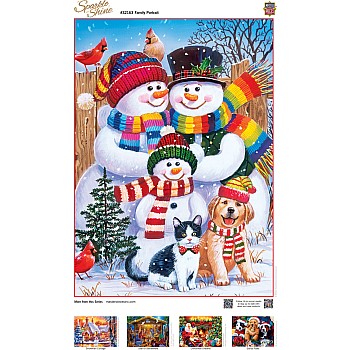 Holiday Glitter - Family Portrait 500 Piece Puzzle