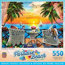 Paradise Beach - On the Balcony 550 Piece Puzzle