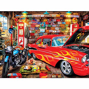 Wheels - Retro Garage 750 Piece Puzzle