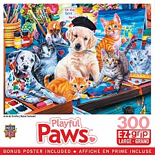 Playful Paws - Arts and Crafts 300 Piece EZ Grip Puzzle