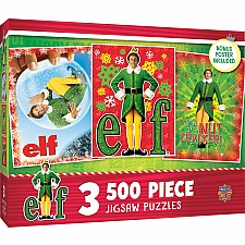 3 Pack - Elf 500 Piece Puzzles