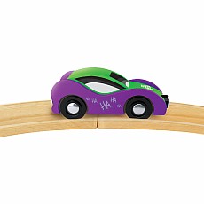 Batman Joker Car Wood Toy Train