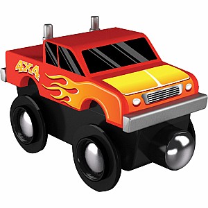 Monster Truck Wood Toy Train