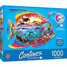 Contours - Tropical Menagerie 1000 Piece Puzzle