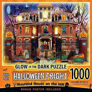 Halloween - Haunted House on the Hill 1000 Piece Puzzle