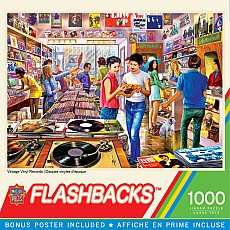Flashbacks - Vintage Vinyl Records 1000 Piece Puzzle