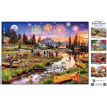 Art Gallery - Fireworks on the Mountain 1000 Piece Puzzle