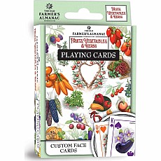 Farmer's Almanac Fruits, Vegetables, & Herbs Playing Cards