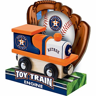 Houston Astros MLB Wood Train Engine