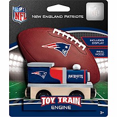 New England Patriots NFL Wood Train Engine