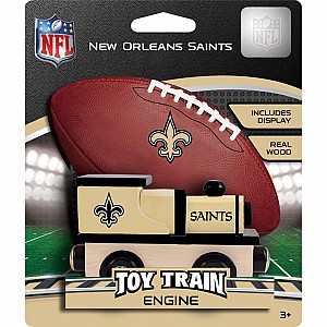 New Orleans Saints NFL Wood Train Engine