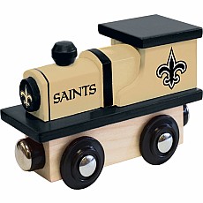 New Orleans Saints NFL Wood Train Engine