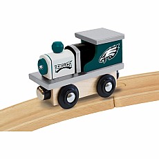 Philadelphia Eagles NFL Wood Train Engine