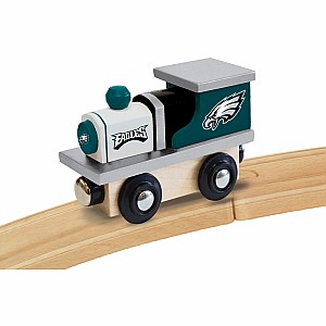 Philadelphia Eagles NFL Wood Train Engine