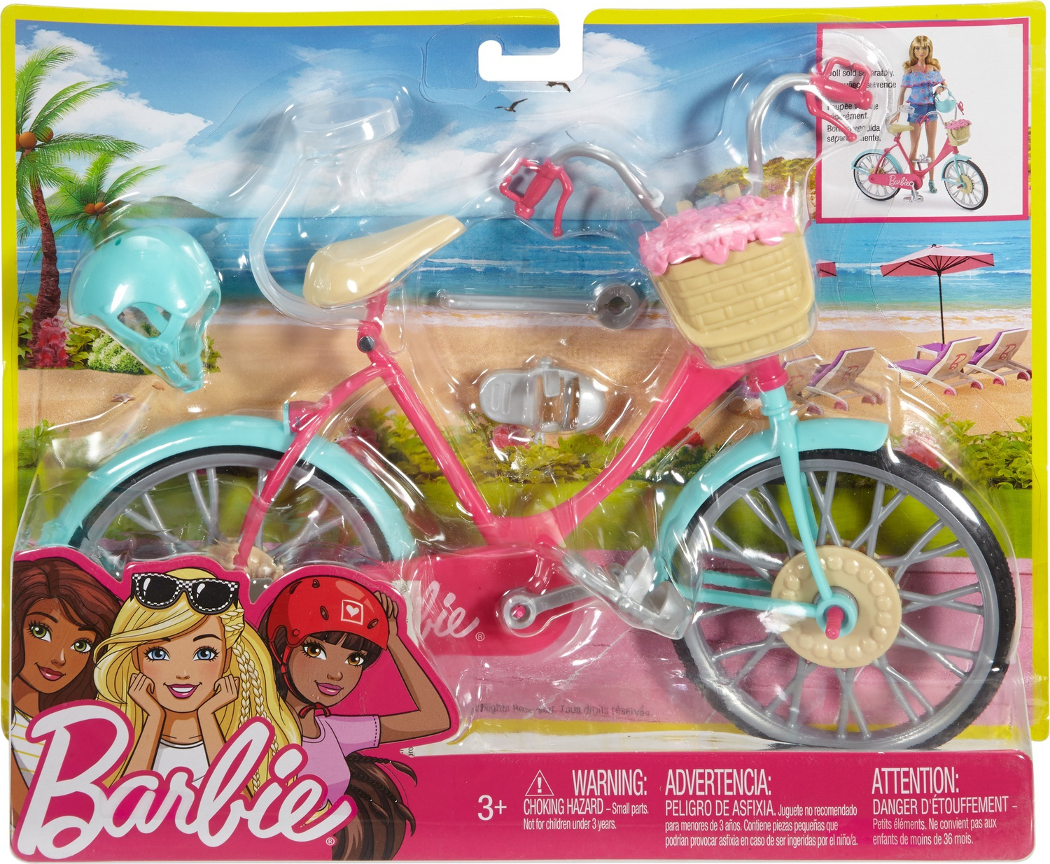 Barbie doll accessory Doll bicycle