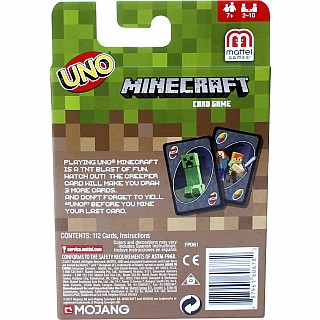 Uno Minecraft Card Game Family