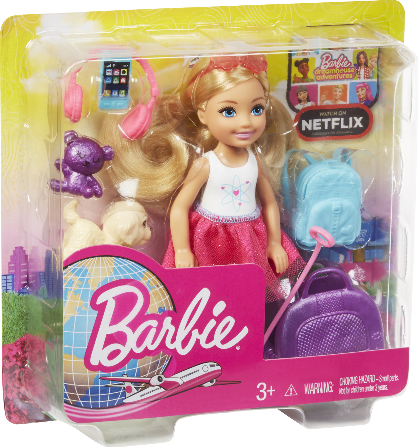 Girl's Barbie Dreamhouse Adventures Travel Doll & Accessories