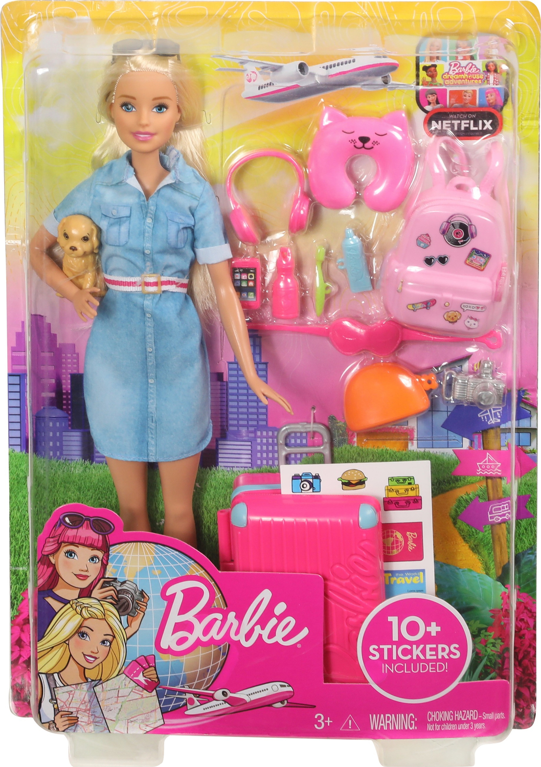 Barbie Dreamhouse Adventures Doll & Accessories, Travel Set with Daisy Doll  NIP 887961683790