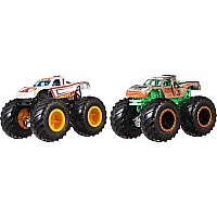 Hot Wheels toy vehicle - Monster Trucks 1:64 Demo Doubles 2-Pk Ast 2022 Mix 2 - 21A