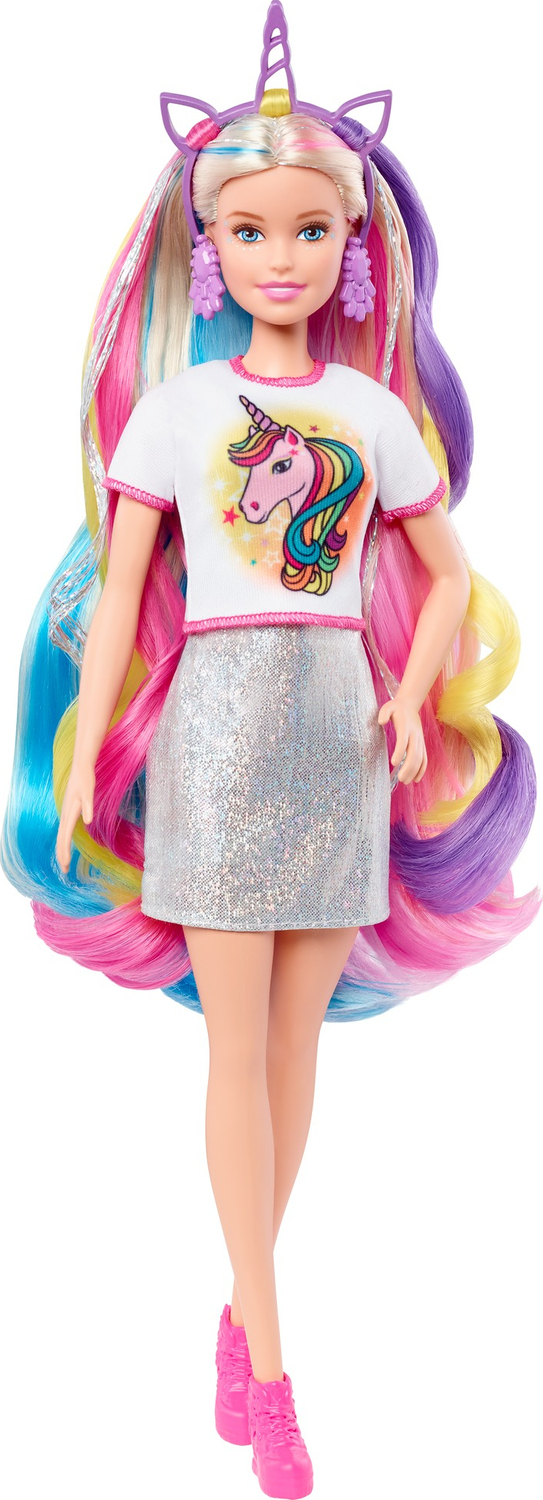 Barbie Fantasy Hair Doll With Mermaid  Unicorn Looks