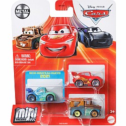 Disney Pixar Cars Mini Racers 3-Pack Assortment