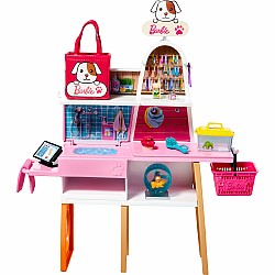 Barbie Doll (11.5-in Blonde) And Pet Boutique Playset