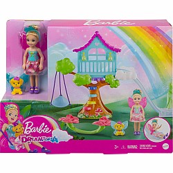 Barbie Dreamtopia Chelsea Fairy Doll And Fairytale Treehouse Playset