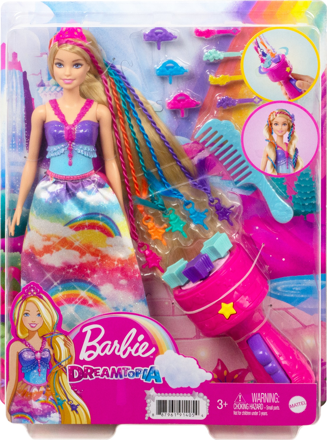 Barbie Dreamtopia Princess Doll, 12-inch, Brunette with Blue