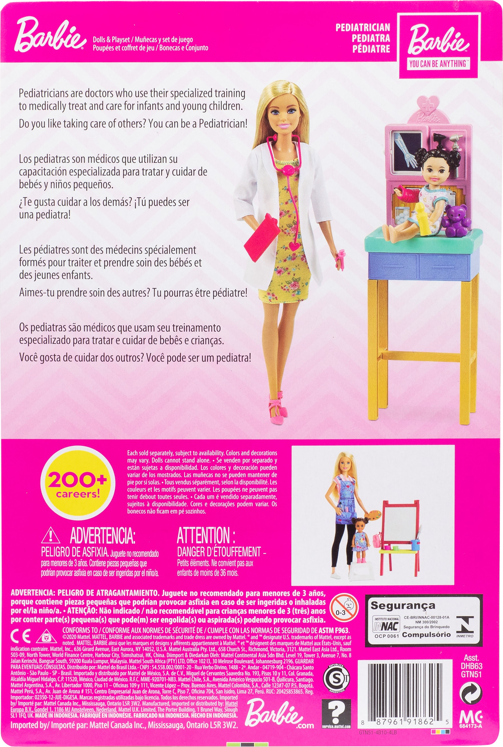 Barbie careers pediatrician sales playset