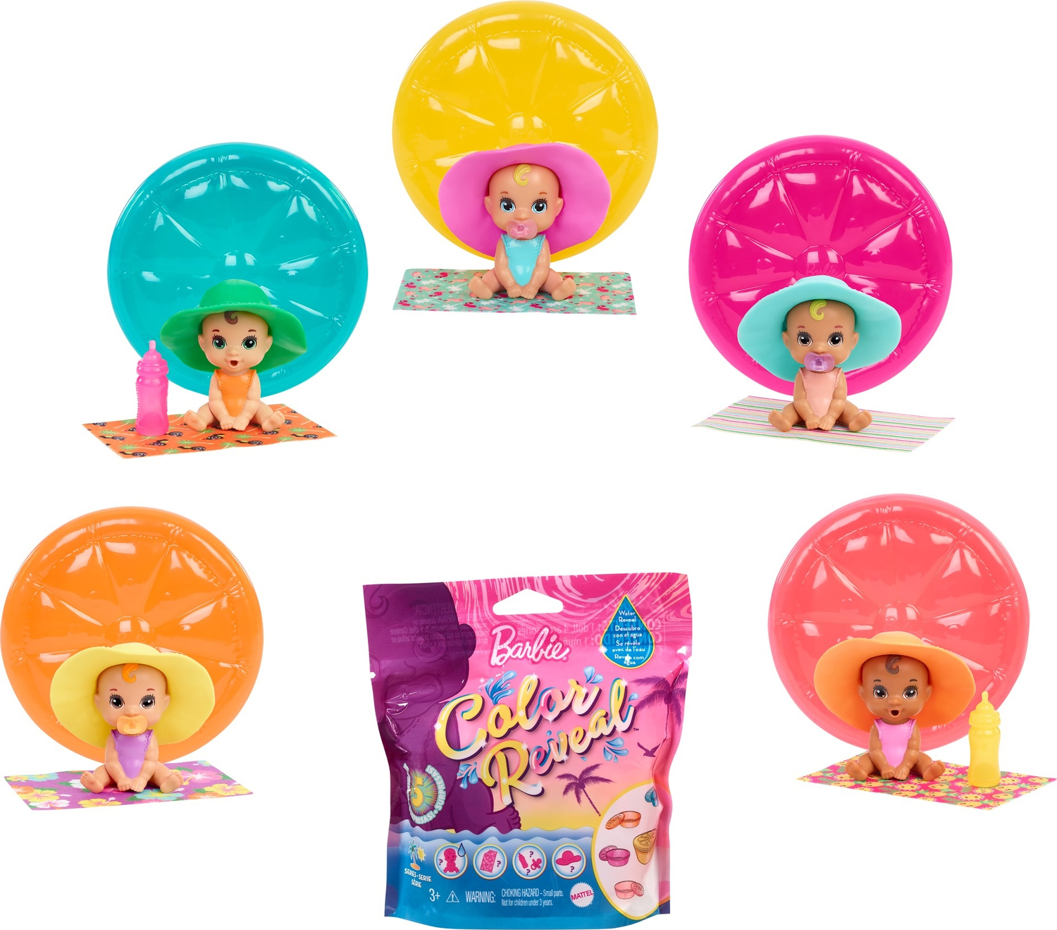 Barbie Color Reveal Baby Dolls  (assorted)