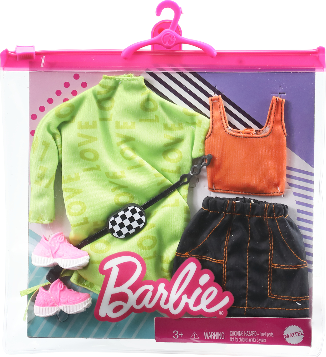 Fashion Mix 'n' Match Barbie Doll Set with Clothing Accessories