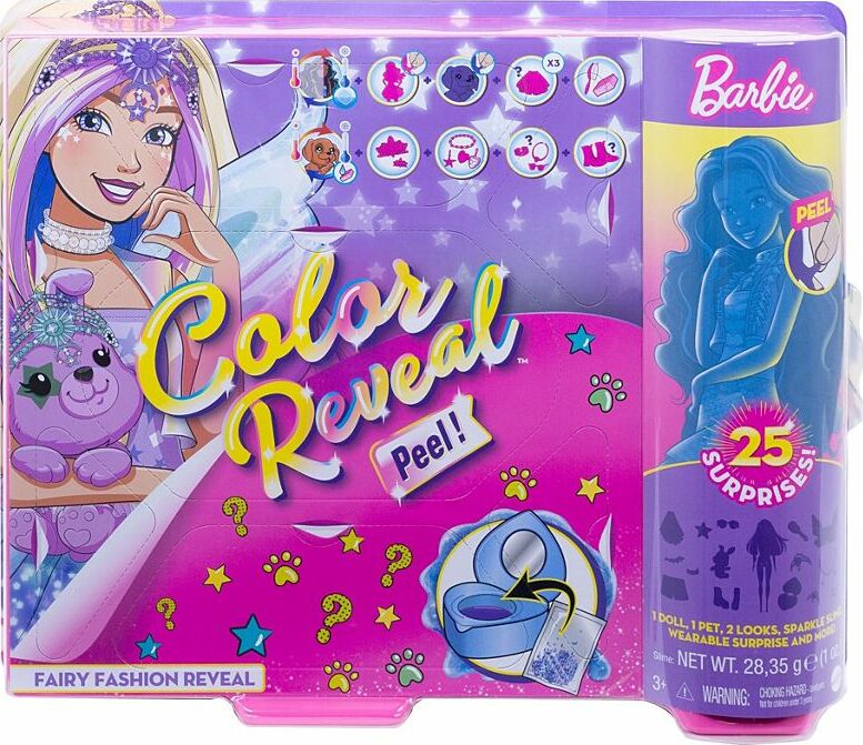 Barbie Color Reveal Peel Doll With 25 Surprises - The Toy Box Hanover