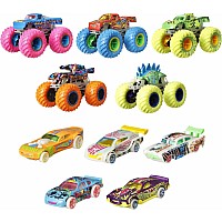 Hot Wheels Monster Trucks Glow in The Dark Collection