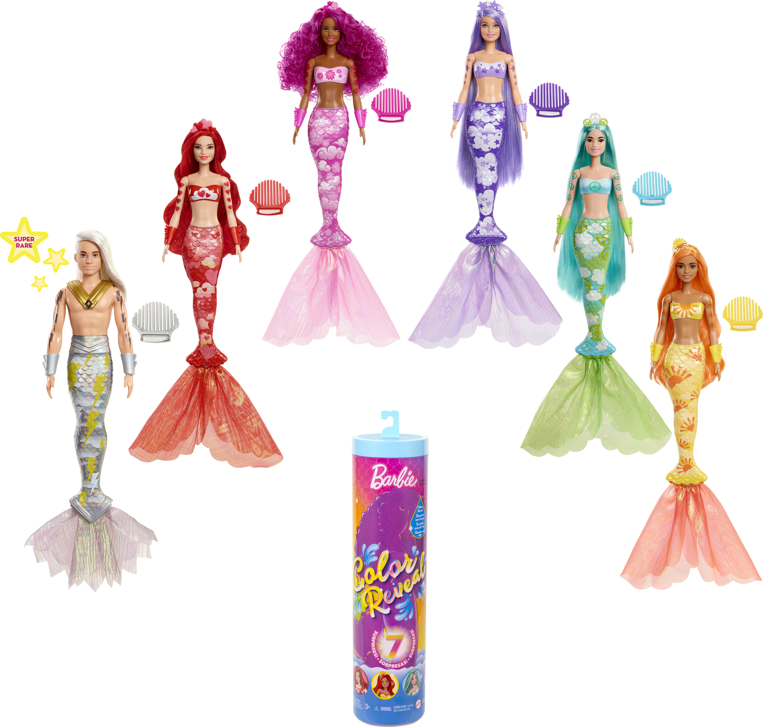 Barbie Color Reveal Mermaid Doll 