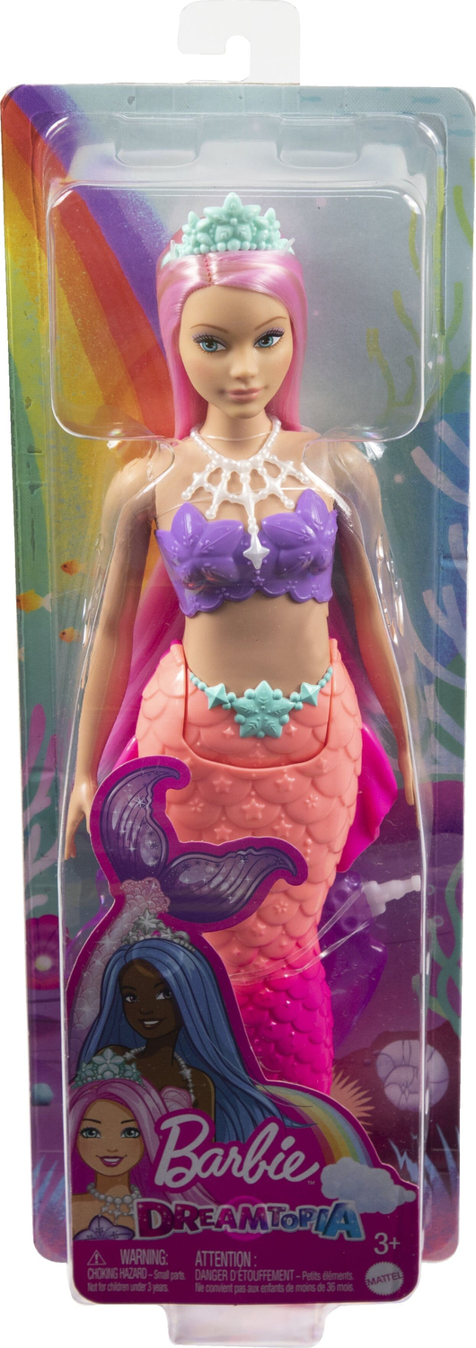 Barbie Dreamtopia Doll - Mermaid Curvy Pink Hair
