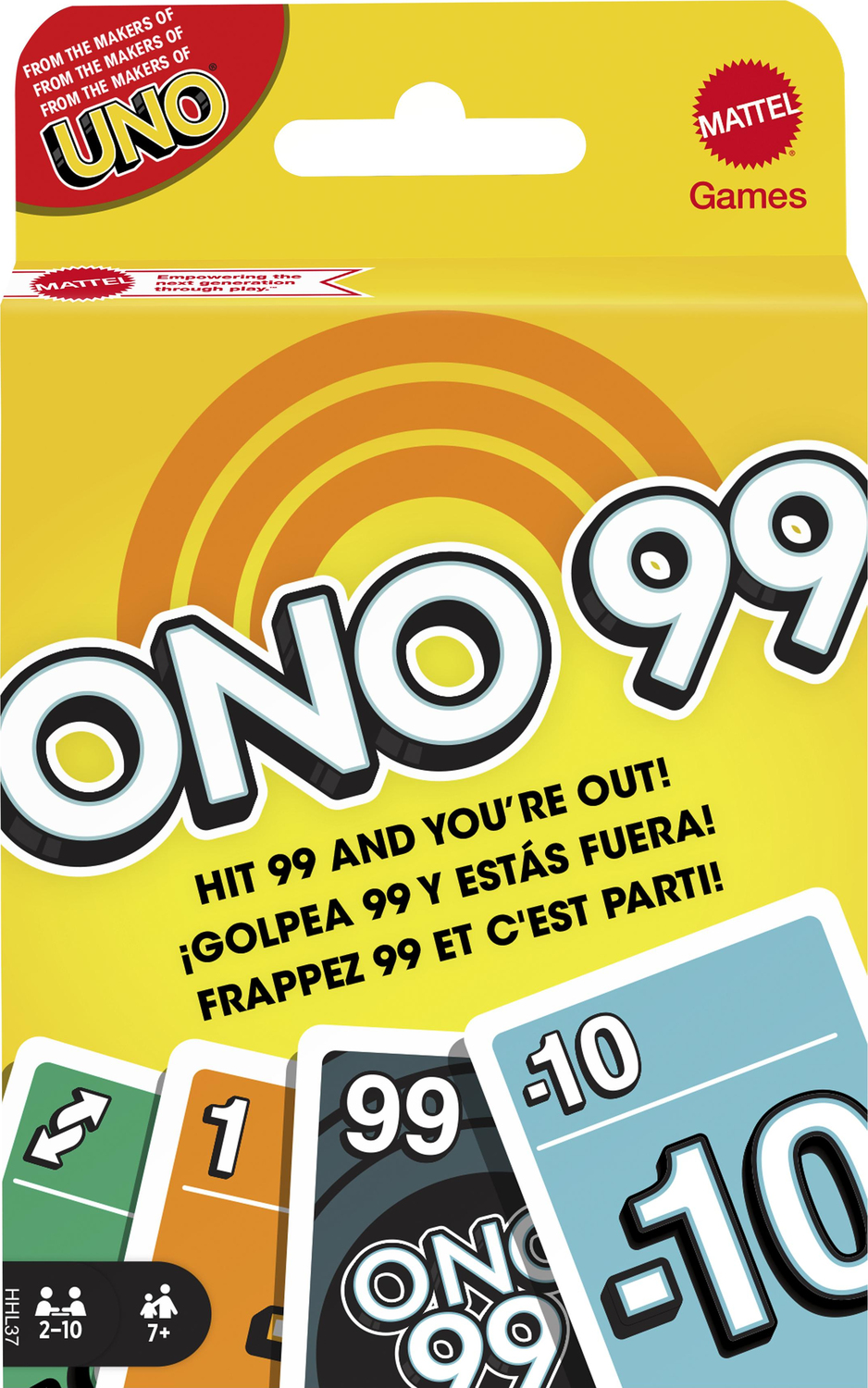  Mattel Games ONO 99 Card Game for Kids & Families, 2