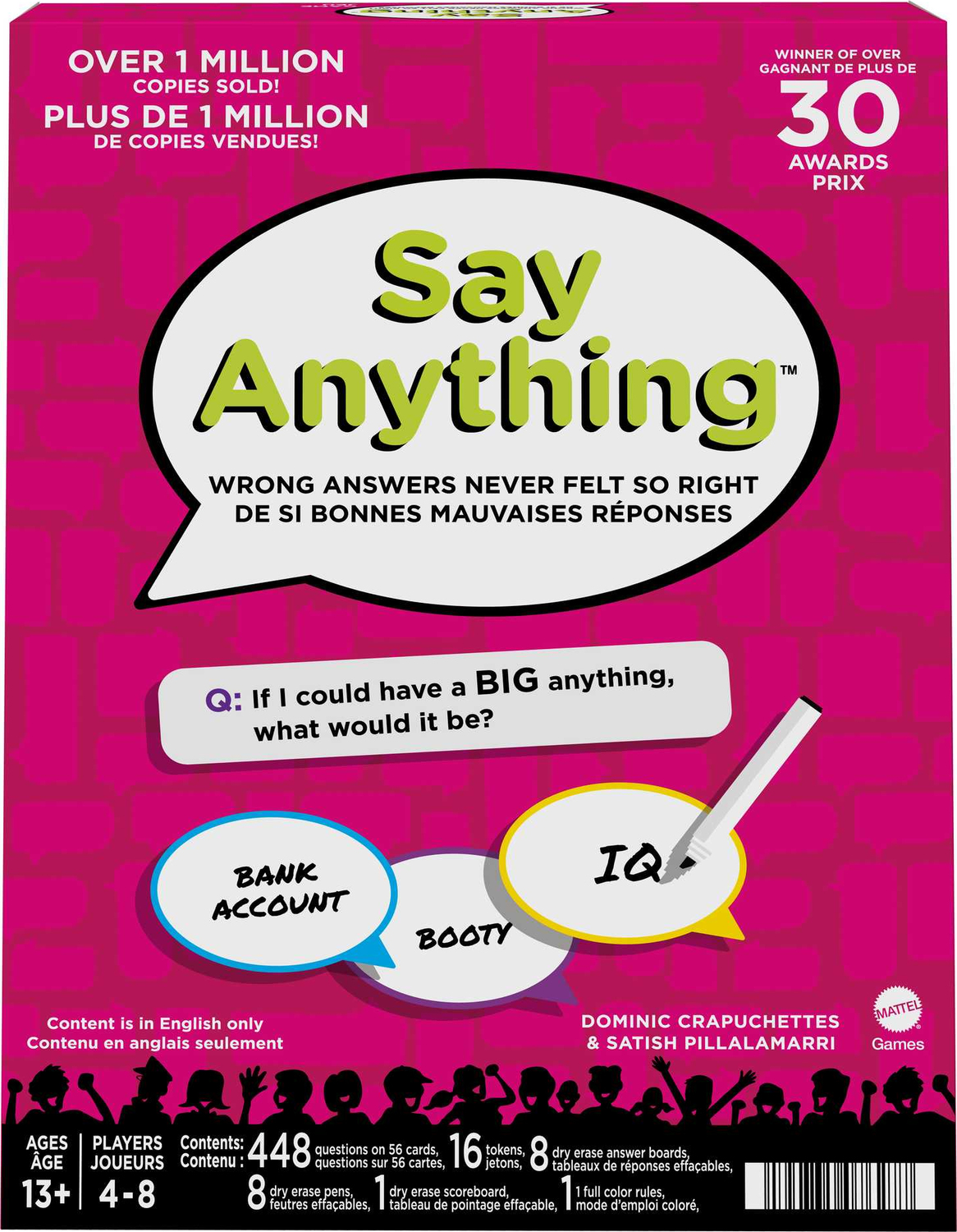 Say Anything Board Game For Teens, Adults & Families, 13 Year Olds & Up